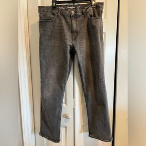 GOODFELLOW Mens Jeans - Washed out Black / Gray Color , Straight Leg, MidRise